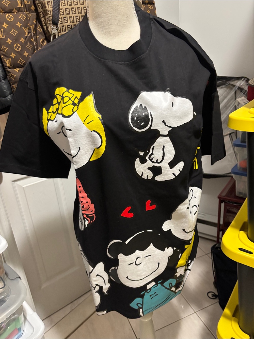 Black Peanuts Graphic Short Sleeve Tee